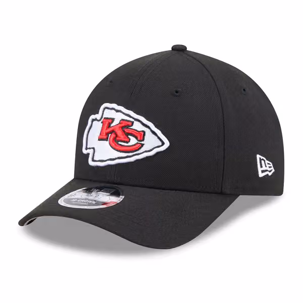 Kansas City Chiefs NFL Team Logo New Era 9FORTY M-Crown Snapback Cap Black product photo