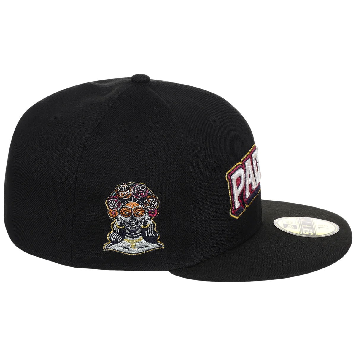 San Diego Padres MLB City Connect - Black Metallics New Era 59FIFTY detail view