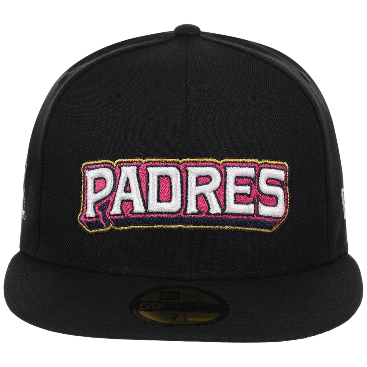 San Diego Padres MLB City Connect - Black Metallics New Era 59FIFTY detail view