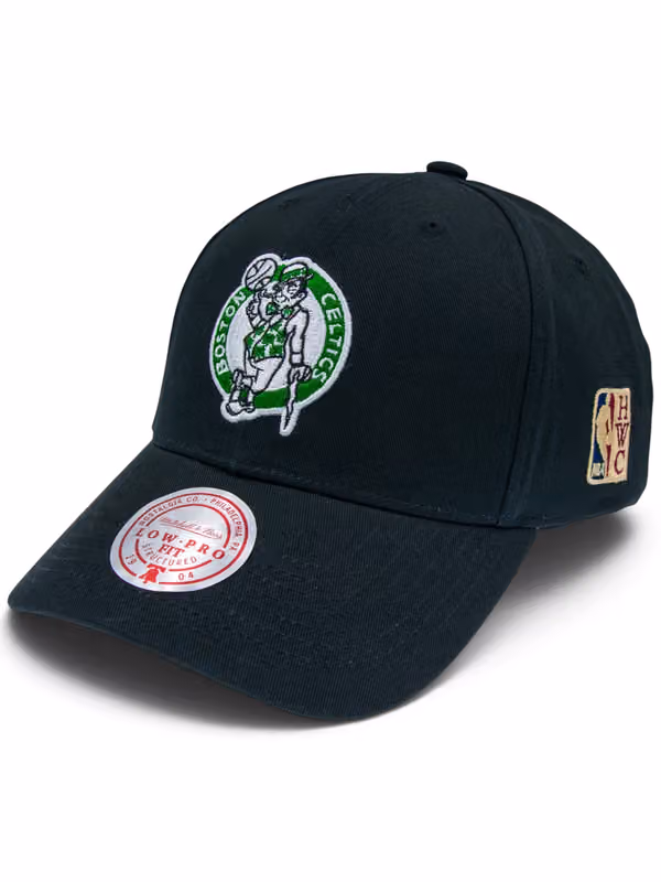 Boston Celtics HWC Low Pro Snapback NBA Cap Black view 1