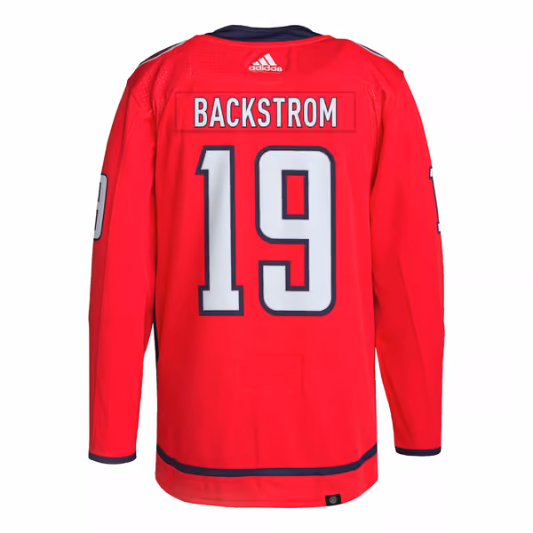 Nicklas Backstrom #19 Washington Capitals adidas Authentic Primegreen NHL Jersey Home Red view 3