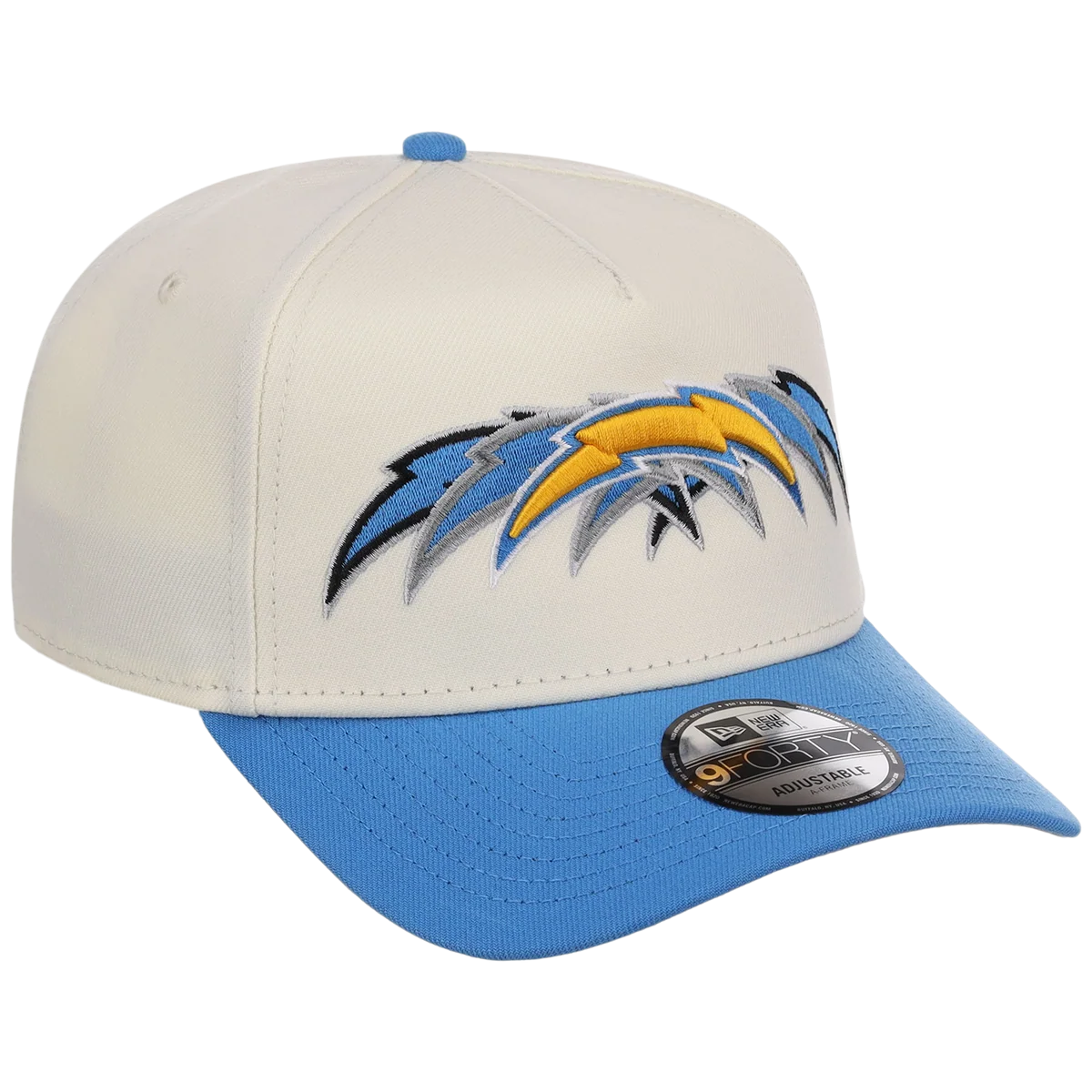 Los Angeles Chargers NFL Seismic New Era 9FORTY A-Frame front view