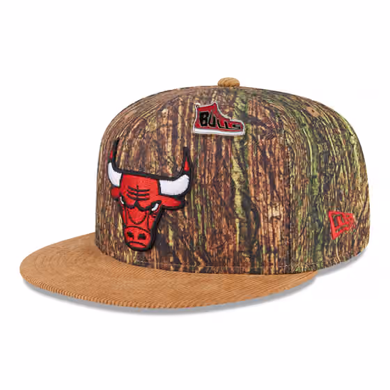 Chicago Bulls 2025 NBA All-Star Game Forrest Camo 9FIFTY Snapback Cap product photo