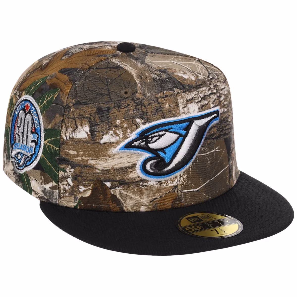 Toronto Blue Jays MLB Realtree OTC New Era 59FIFTY front view