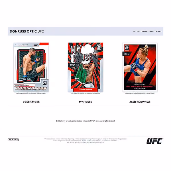 2022 Panini Donruss Optic UFC Hobby Box view 3