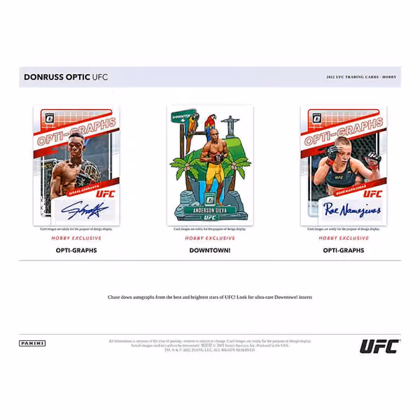 2022 Panini Donruss Optic UFC Hobby Box view 4