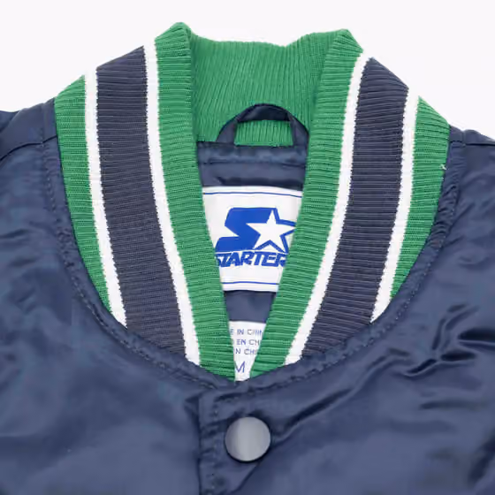 Hartford Whalers Starter Vintage Diveplay NHL Varsity Jacket view 6