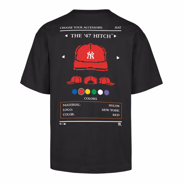 New York Yankees 8-Bit Hero Foundation MLB T-Shirt Black view 2