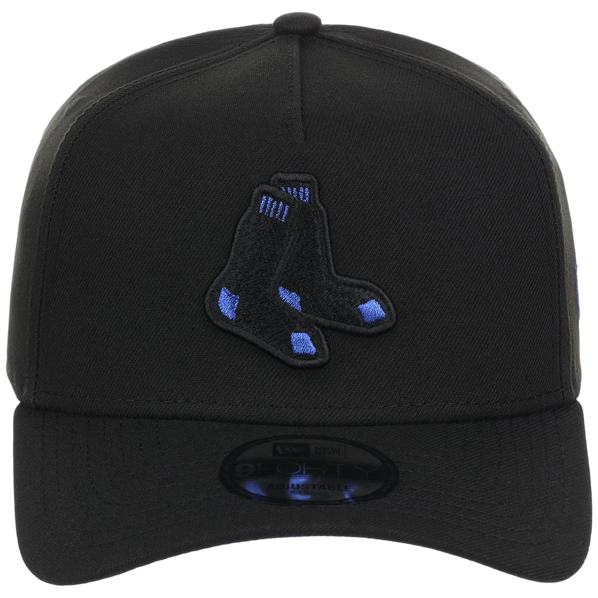 Boston Red Sox MLB Black x Royal FASHION CORE New Era 9FORTY A-Frame detail view