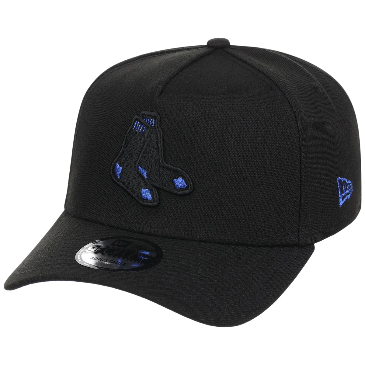 Boston Red Sox MLB Black x Royal FASHION CORE New Era 9FORTY A-Frame detail view
