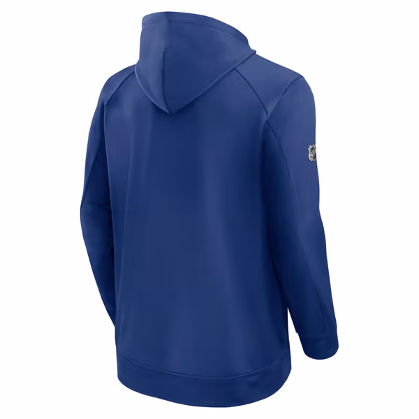 Vancouver Canucks 2024/25 Authentic Pro Rink Tech NHL Hoodie Blue view 2