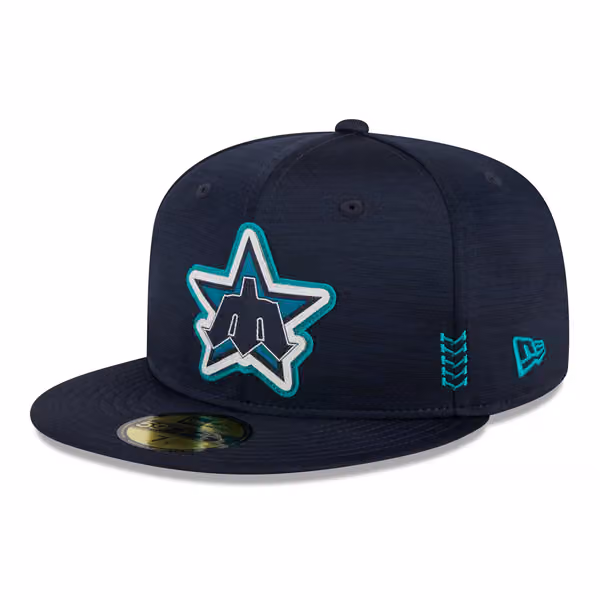 Seattle Mariners 2024 MLB Clubhouse New Era 59FIFTY Fitted Cap Navy product photo