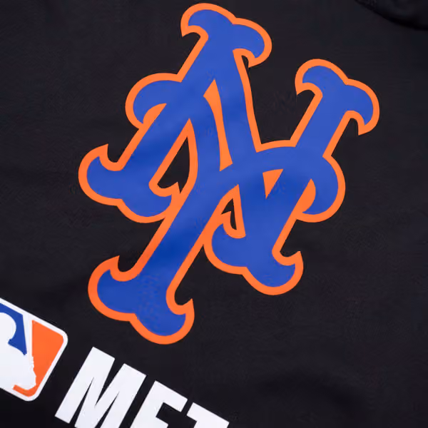 New York Mets 2025 MLB Authentic Performance Therma Hoodie Black view 3