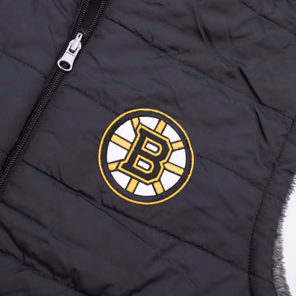 Boston Bruins G-III NHL Reversible Sherpa Winter Vest view 6