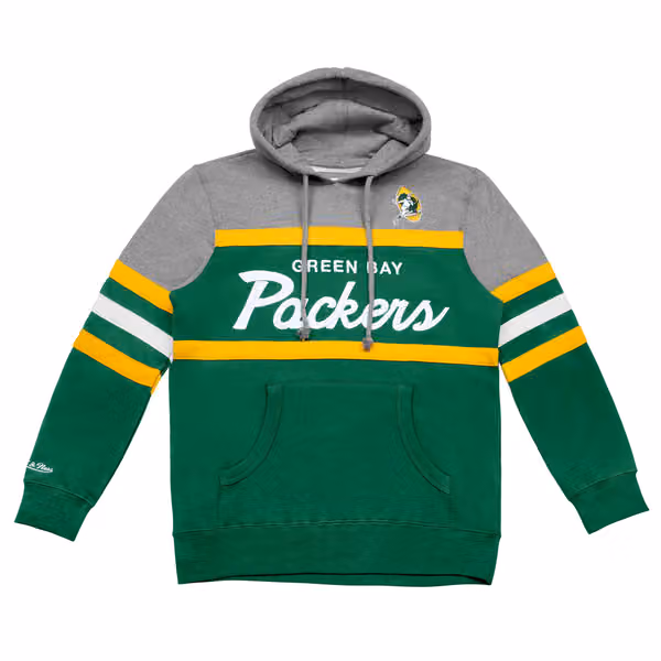 Green Bay Packers Head Coach Mitchell & Ness NFL Throwback Football Hoodie view 1