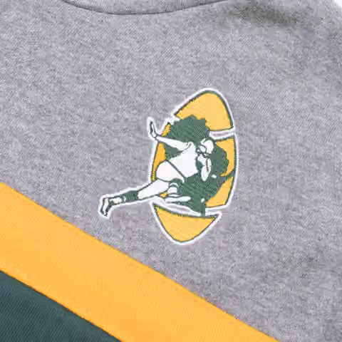 Green Bay Packers Head Coach Mitchell & Ness NFL Throwback Football Hoodie view 4
