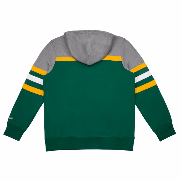 Green Bay Packers Head Coach Mitchell & Ness NFL Throwback Football Hoodie view 2