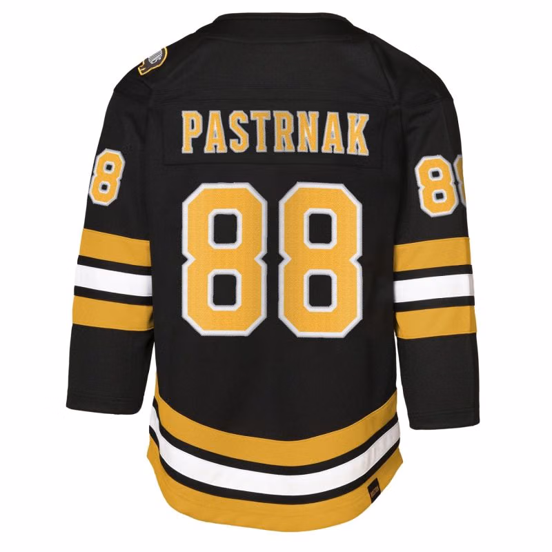 David Pastrnak #88 Boston Bruins Premier NHL Jersey Black (YOUTH) view 3