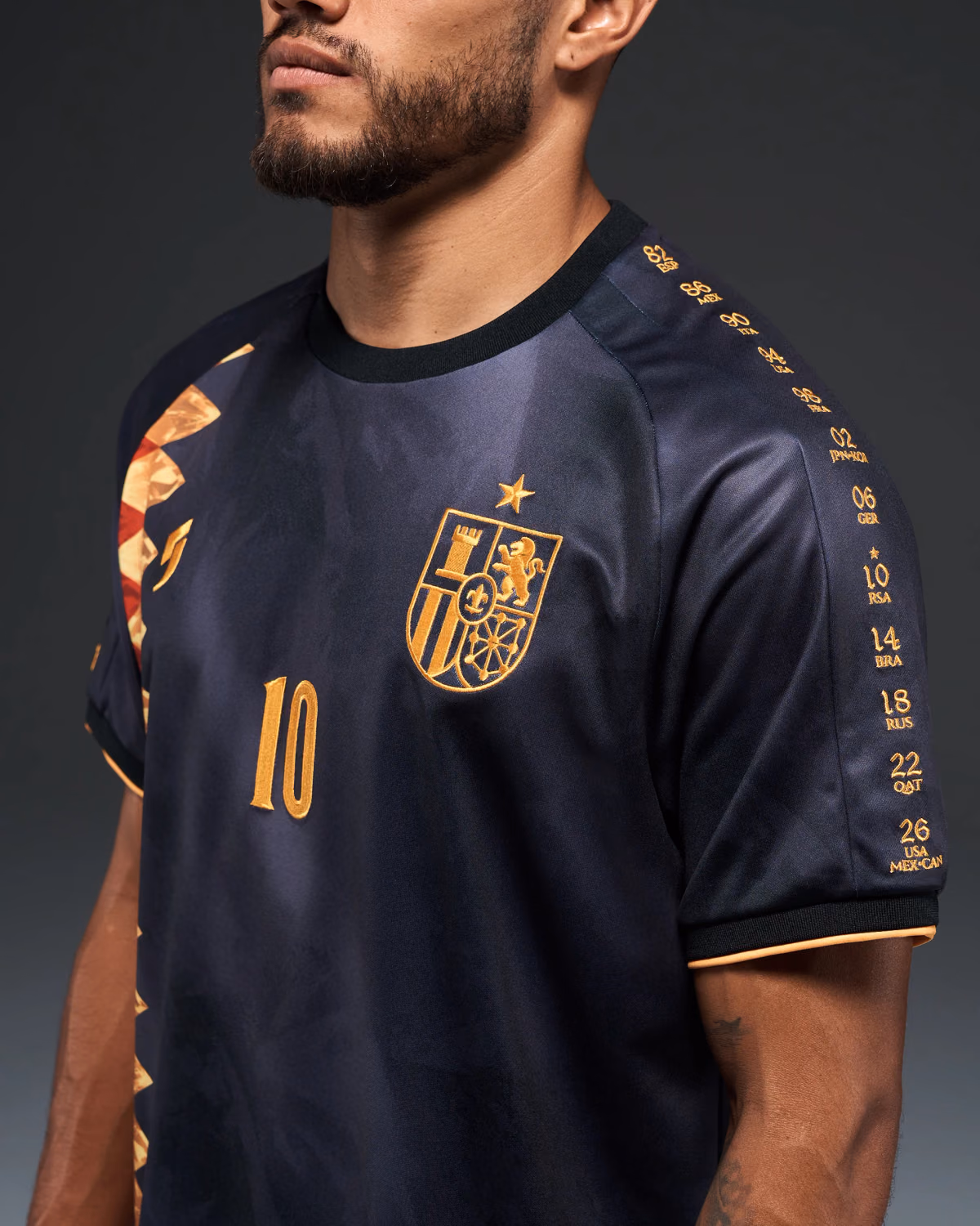 Jersevo Custom Personalized Starboy Heritage Jersey (2026WC Edition) crest detail