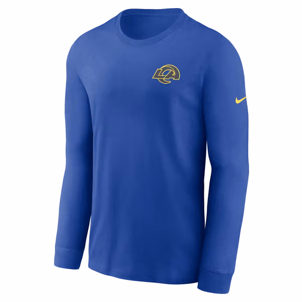 Los Angeles Rams 2025 Rivalries Essential NFL Long Sleeve T-Shirt Blue view 2