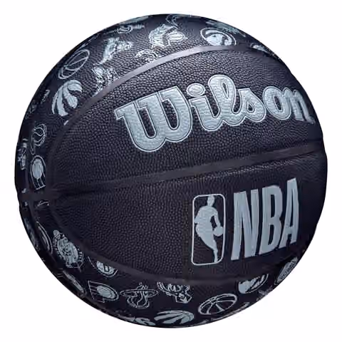 Wilson NBA All Team Basketball Black Matte (Size 7) view 4