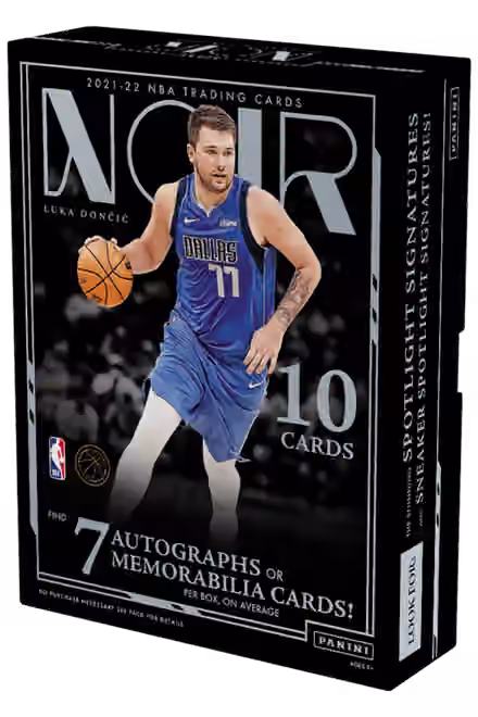 2021/22 Panini Noir Basketball Hobby Box NBA view 1