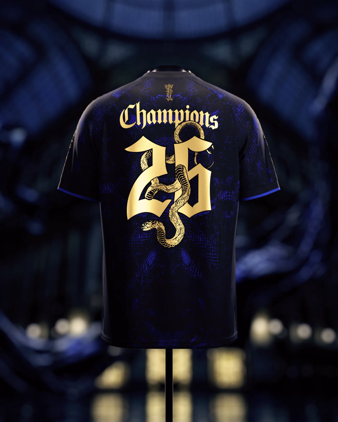 Jersevo Custom Personalized "Il Serpente" 2026 Italian Champions Jersey back view
