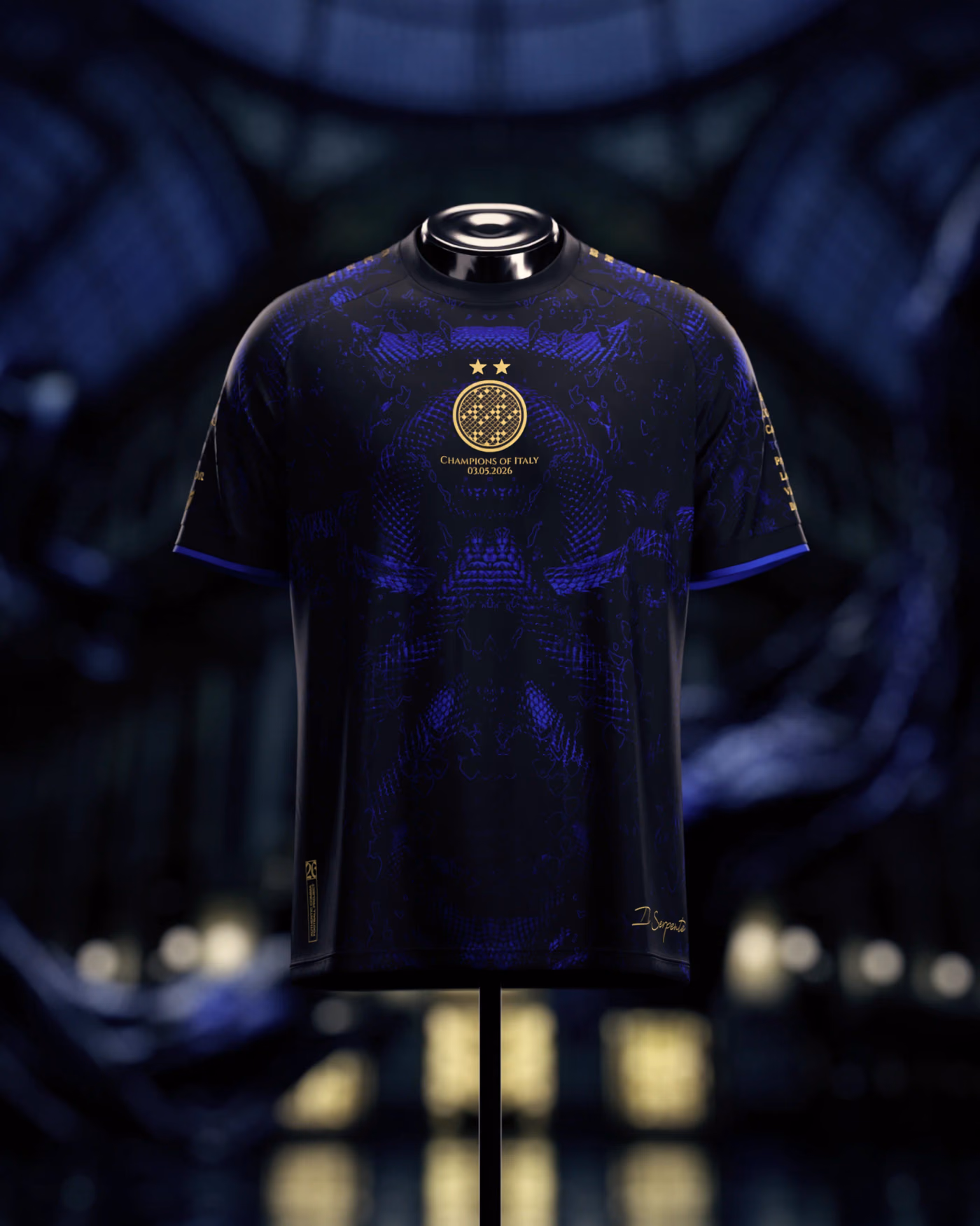 Jersevo Custom Personalized "Il Serpente" 2026 Italian Champions Jersey front view