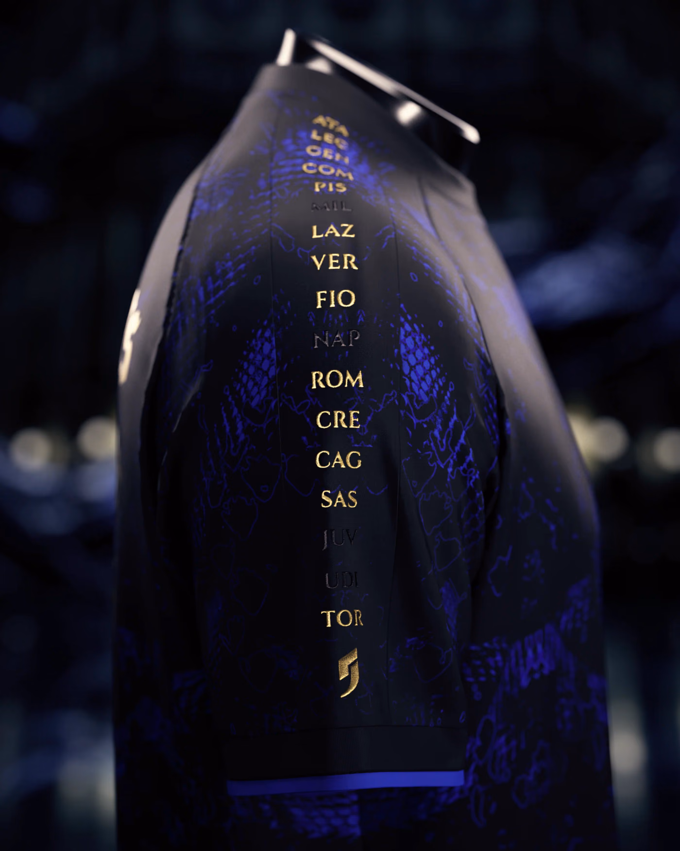 Jersevo Custom Personalized "Il Serpente" 2026 Italian Champions Jersey right sleeve detail