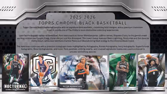 (LIVE BREAK) 2025/26 Topps Chrome Black Basketball NBA Hobby Box view 2