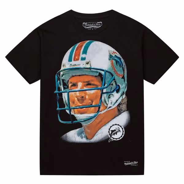 Dan MArino Mitchell & Ness Real Big Face NFL Tee Black view 1