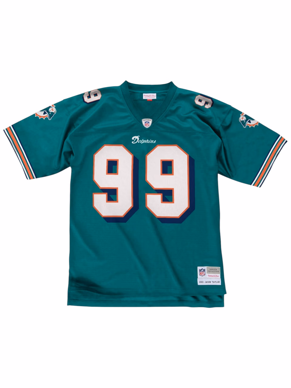 Jason Taylor #99 Miami Dolphins 2006 Legacy Throwback NFL Jersey Aqua view 2