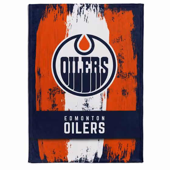 Edmonton Oilers Brush Fleece NHL Blanket view 1