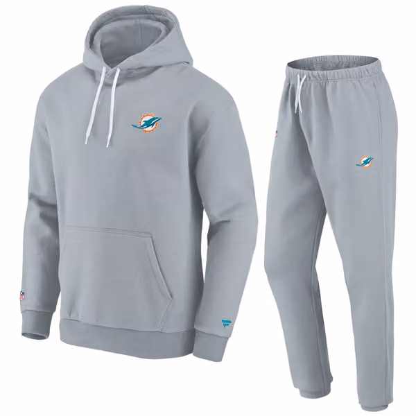 Miami Dolphins Combo Pack NFL Tracksuit Gray view 1