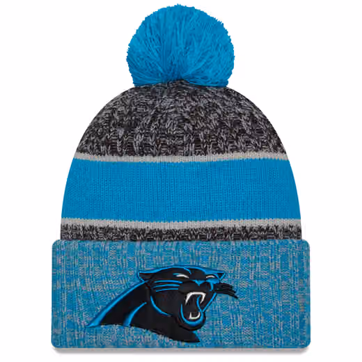 Carolina Panthers Colorway 2023 NFL Sideline New Era Sport Knit Hat product photo