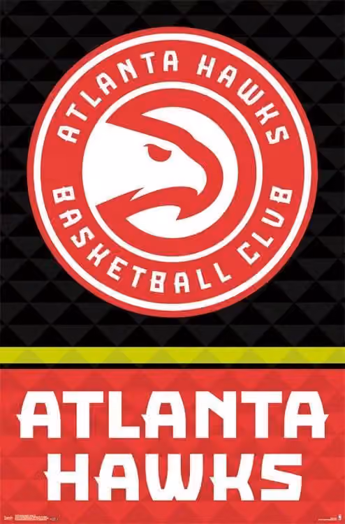Atlanta Hawks Team Logo NBA Poster RP14336 view 1