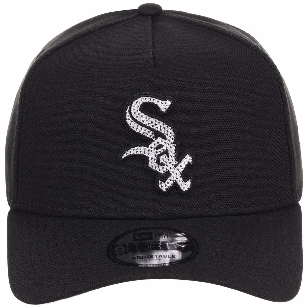 Chicago White Sox MLB Diamond Bling New Era 9FORTY A-Frame detail view