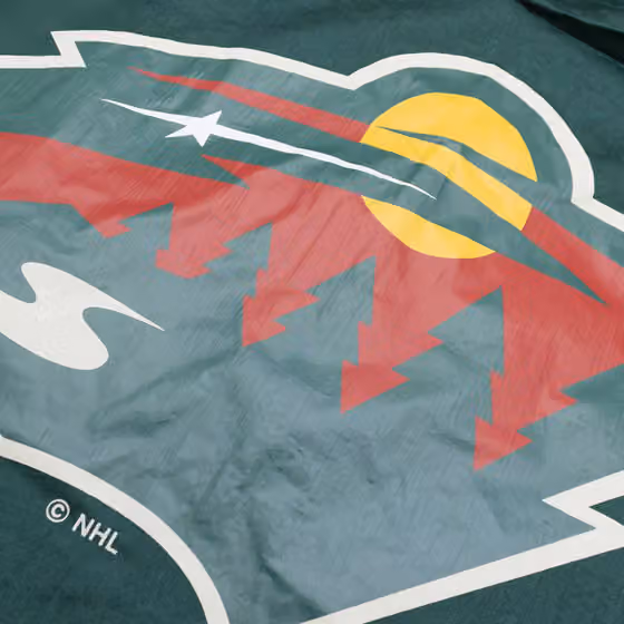 Minnesota Wild Undeniable Mitchell & Ness NHL Windbreaker Jacket view 6
