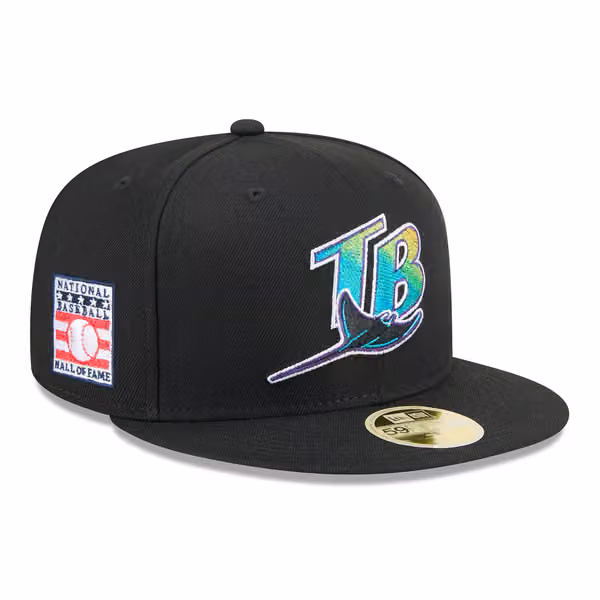 Tampa Bay Rays 2025 MLB Hall of Fame 59FIFTY Fitted Cap Black product photo