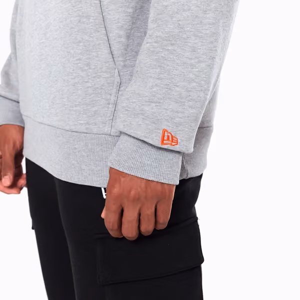 Miami Dolphins Logo Hoodie NFL Sweatshirt Grey view 4