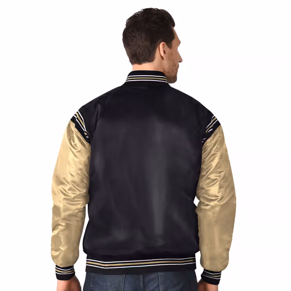 Vegas Golden Knights Enforcer NHL Varsity Satin Jacket view 2