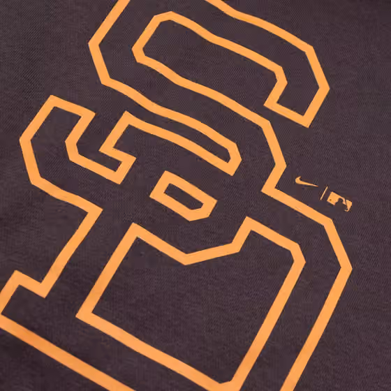 San Diego Padres 1969 Cooperstown Club MLB Hoodie Brown view 3