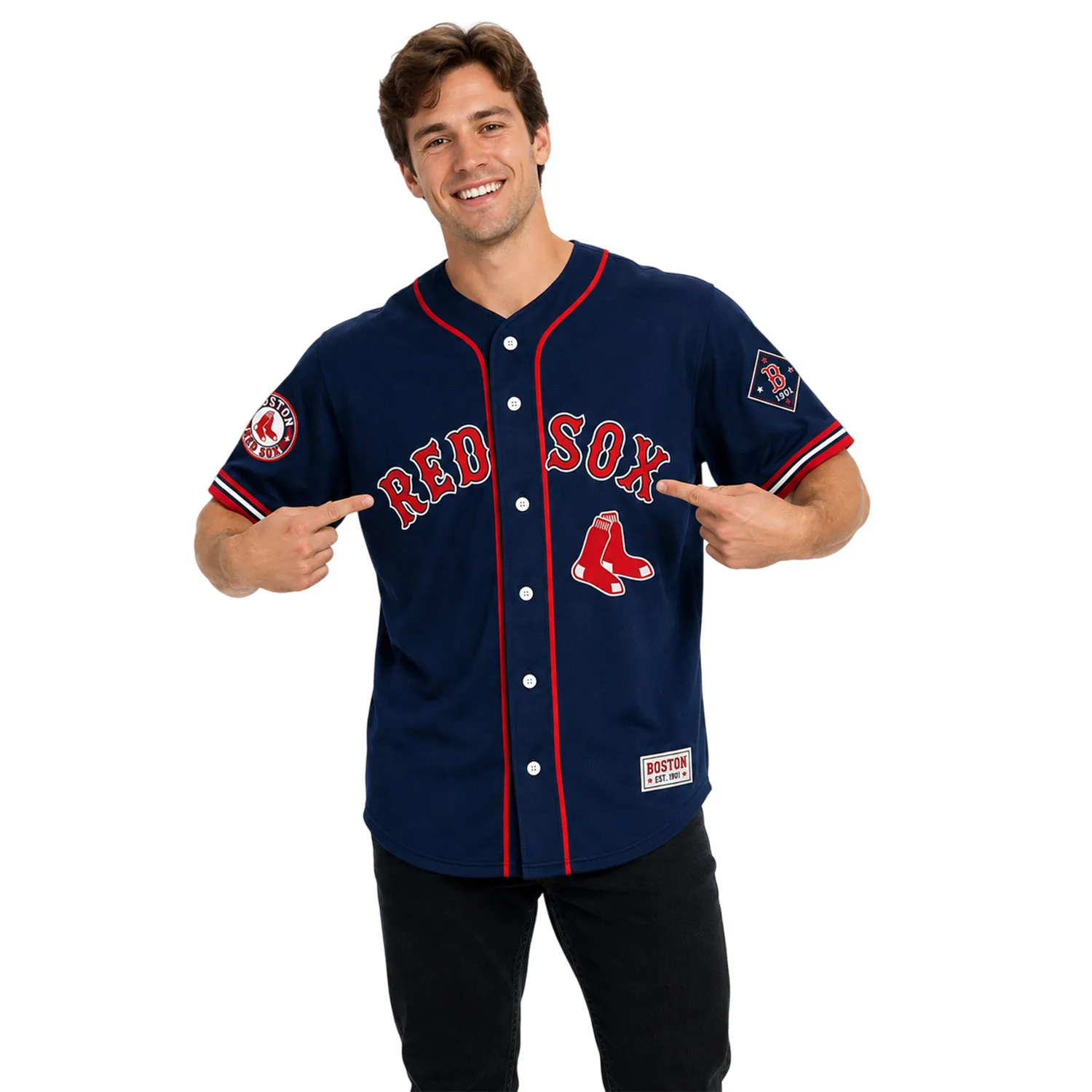 Custom Name Number Red Sox Jersey – Bold Fan Style