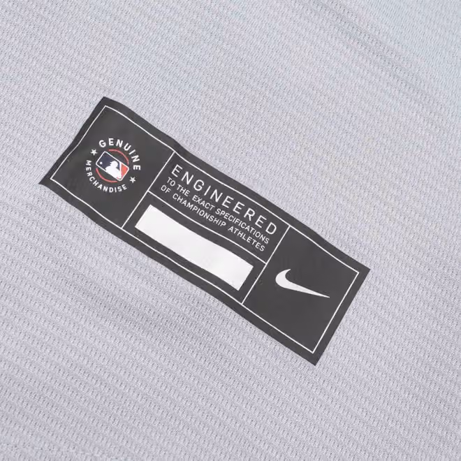 Detroit Tigers Replica MLB Road Jersey Gray view 4
