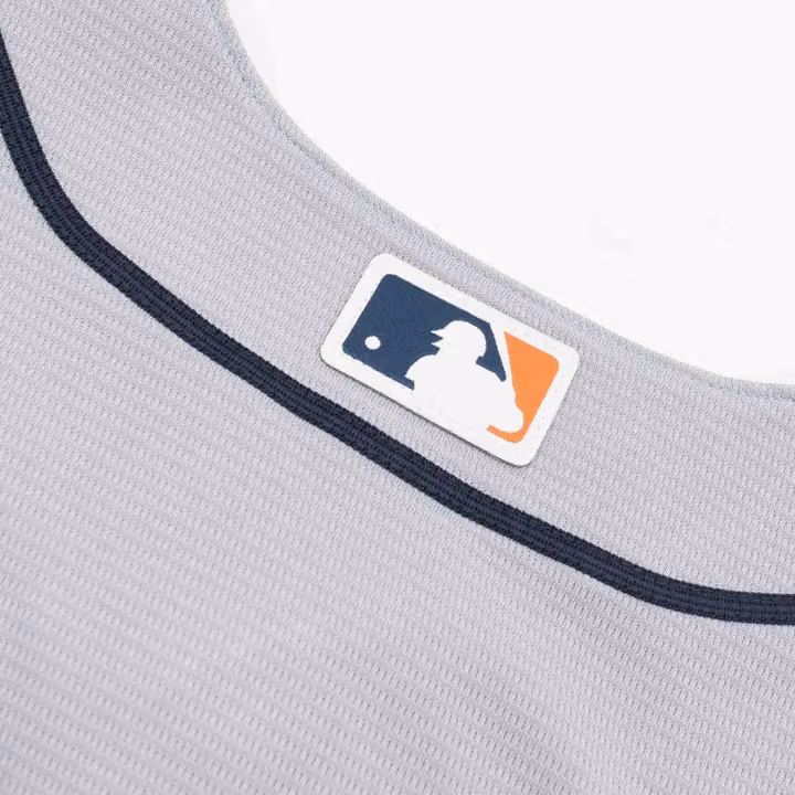 Detroit Tigers Replica MLB Road Jersey Gray view 5