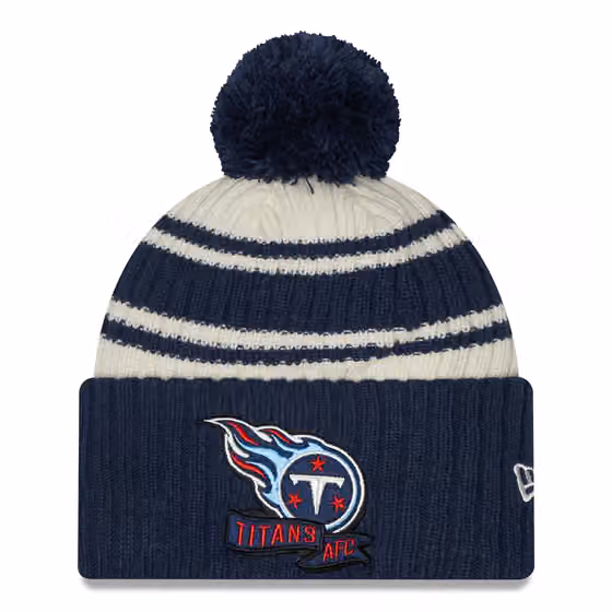 Tennessee Titans Official 2022 NFL Sideline New Era Sport Knit Hat product photo
