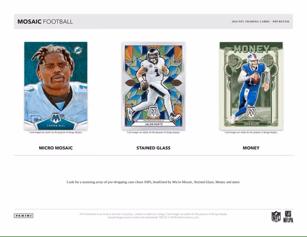 2024 Panini Mosaic Football NFL Fat-Pack Box view 4