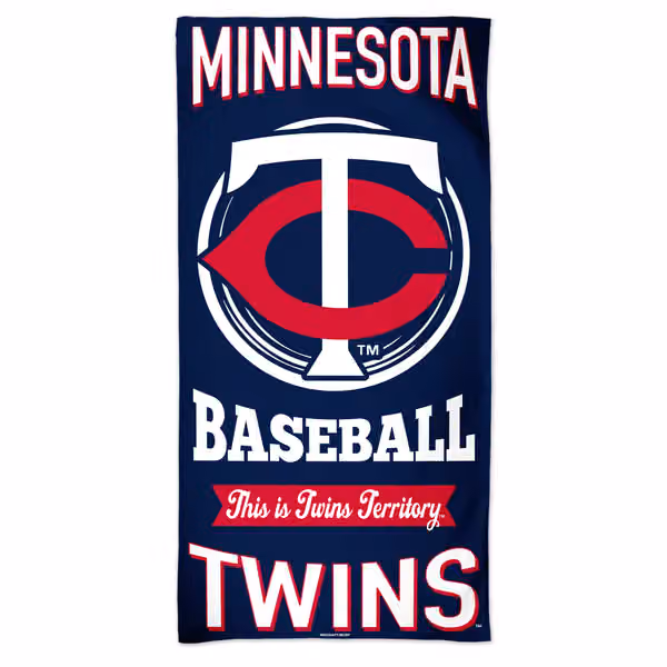 Minnesota Twins Slogan WinCraft MLB Beach Towel view 1