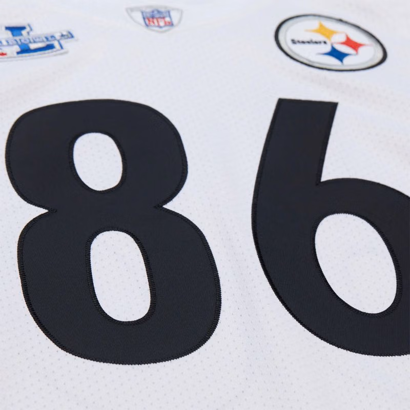 Hines Ward #86 Pittsburgh Steelers 2005 Authentic Throwback NFL Jersey White view 5