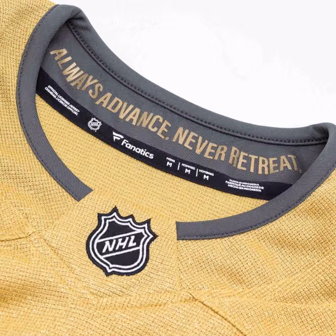 Vegas Golden Knights Breakaway NHL Jersey Home Gold view 4